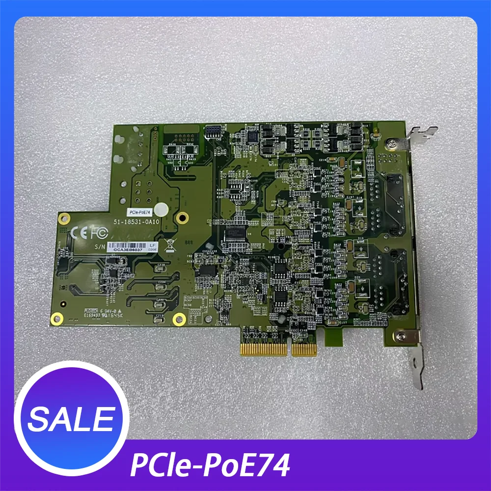 The Four Port POE Network Card PCle-PoE74
