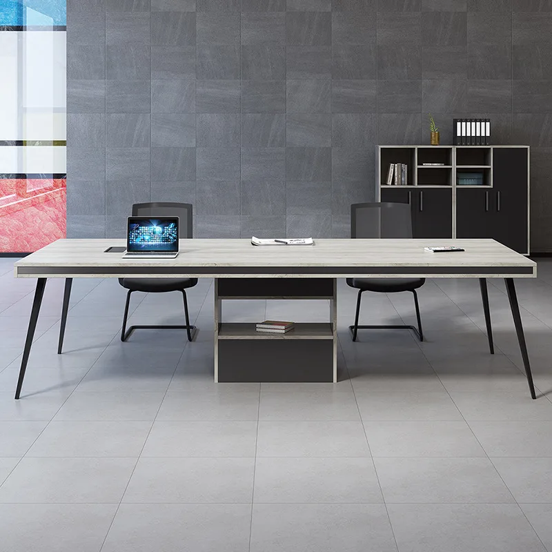 Desk Conference Table Simple Modern Small Meeting Room Reception Negotiation Room Table and Chair Combination