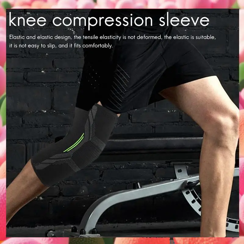 

4X Breathable Basketball Football Sports Kneepad High Elastic Volleyball Knee Pads Brace Training Knee Support Protect M-ABJU