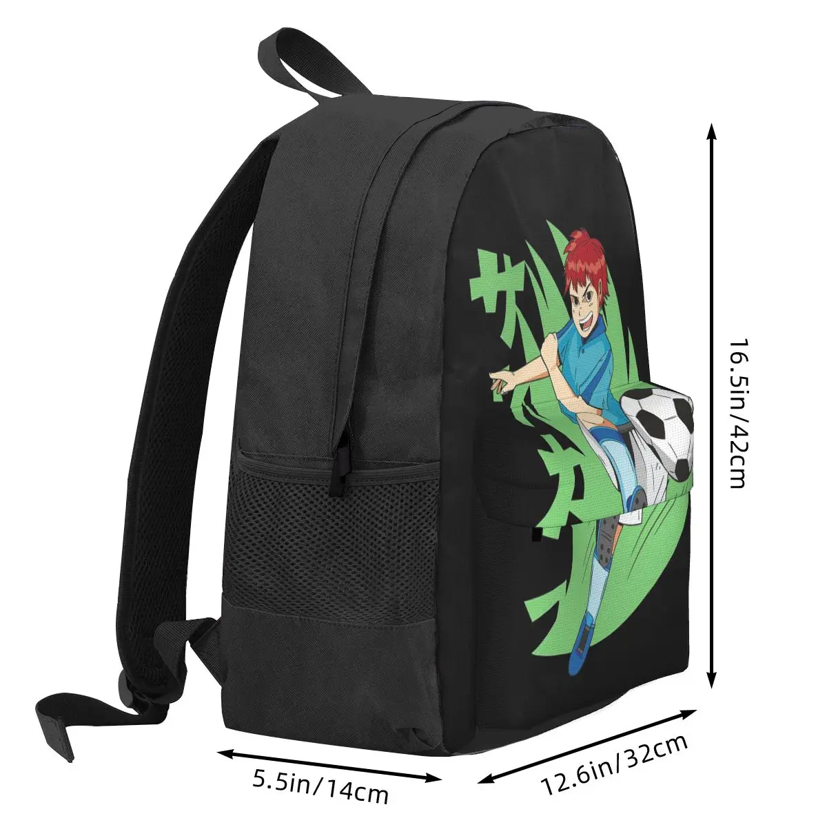 Anime Soccer Player Backpack Student BookBag Children School Bag Computer Shoulder Bags for Men Women