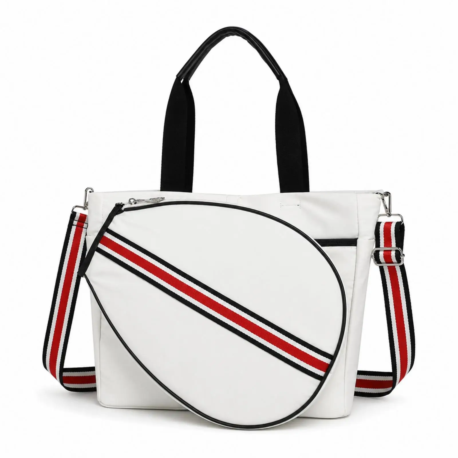 Racket Storage Bag with Shoulder Strap Rectangular Tennis Racket Bag Detachable for Sports Training