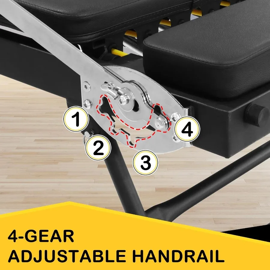 آلة بيلاتيس شديدة التحمل قابلة للطي مع أسلاك مقاومة وعجلات للاستخدام المنزلي وصالة الألعاب الرياضية مثالية للاستخدام الشامل