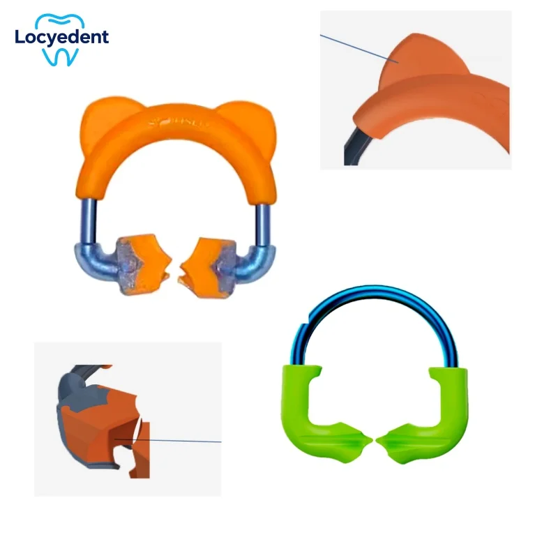 

Dental Matrix Bands Ring New Type Pediatric Clamping Ring Kids Sectional Matrice Clamps Titanium With Soft Rubber Large