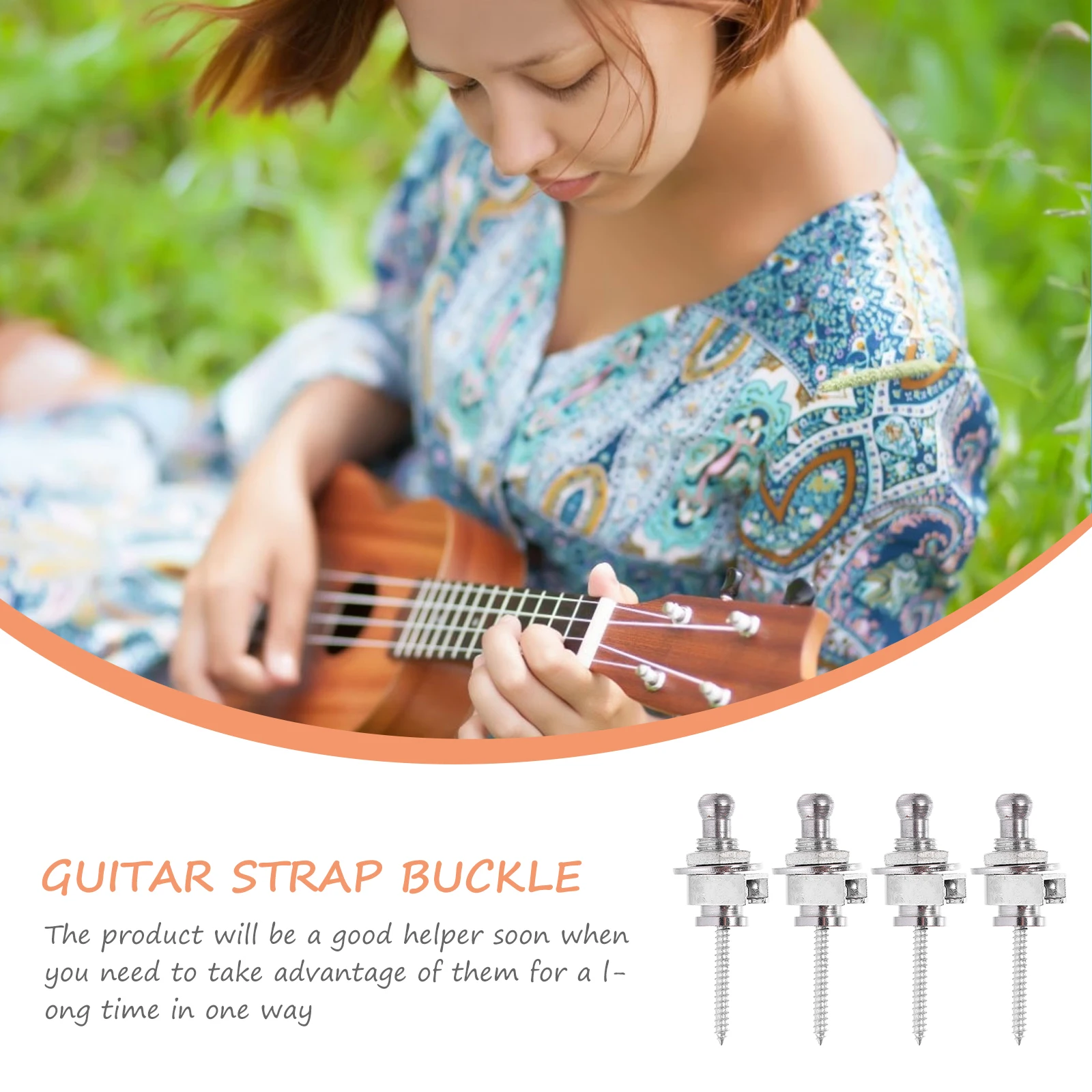 

10 Pcs Guitar Fastener Strap Lock Knobs Straps Button Pins Belt Buckle Fixing Durable Nail