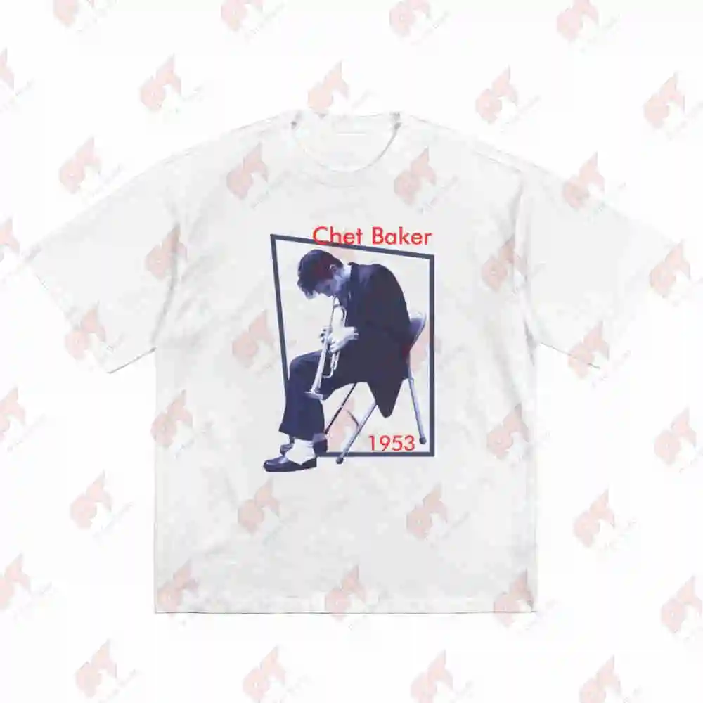 Chet Baker Short Sleeve Tee 100% Cotton T-Shirt