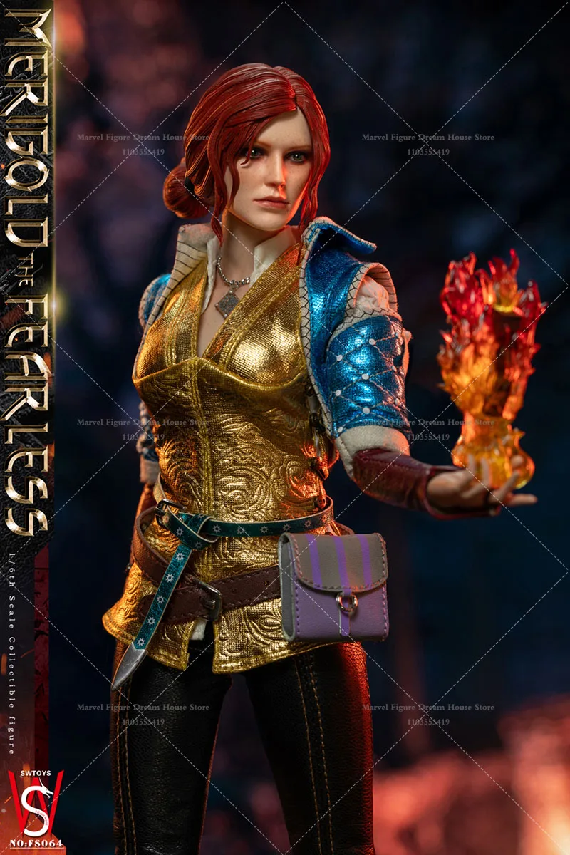 SWTOYS FS064 1/6 skala czarodziej Maribo Triss Merigold Girl Warlock montaż odważny Dreadnaught 12-calowy pełny zestaw figurek