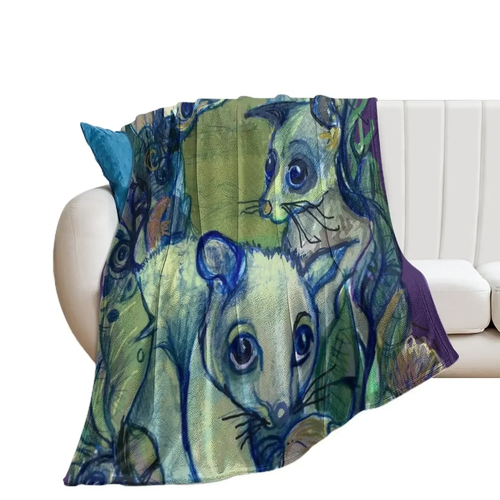 Brushtail Possum (Trichosurus vulpecula) Throw Blanket Luxury Brand for winter Cute Blankets