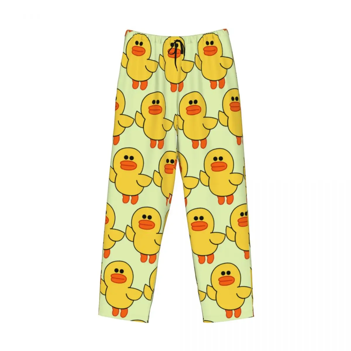 Custom Sally Yellow Chick Line Friends Pajama Pants Men Sleepwear Sleep Lounge Bottoms with Pockets