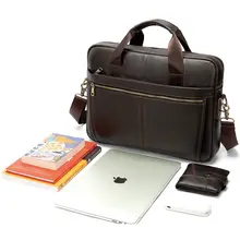 Men's Leather Laptop Briefcase #5