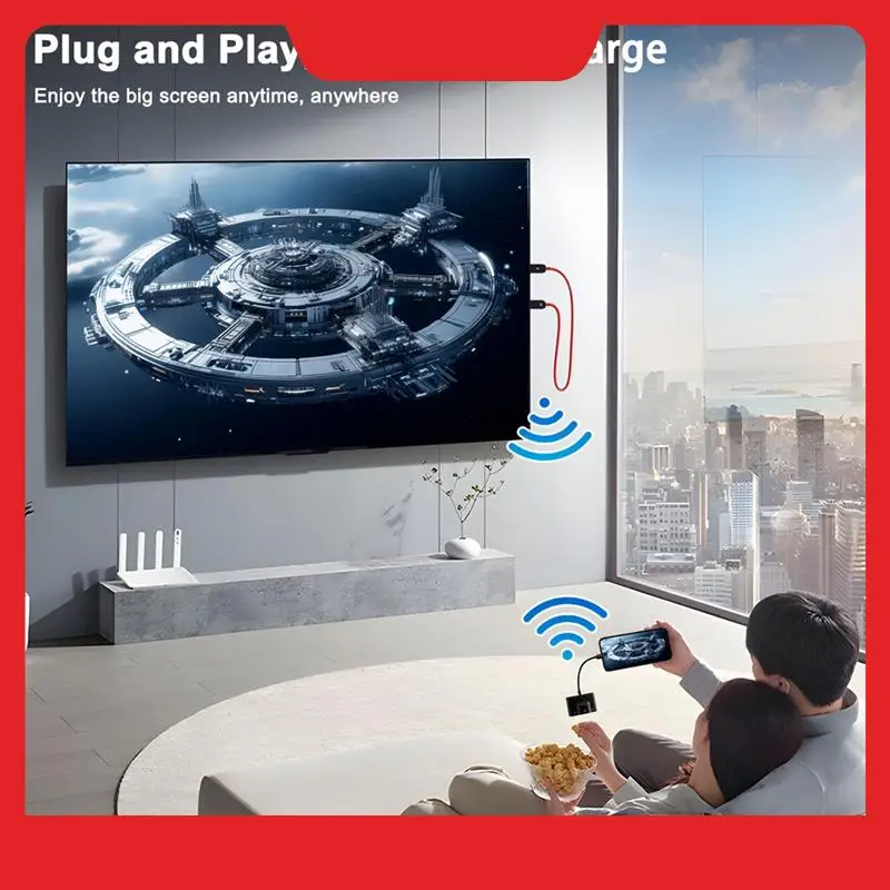 Wireless -Compatible Transmitter And Receiver,USB C Wireless -Compatible,Streaming Video Audio To TV/Monitor