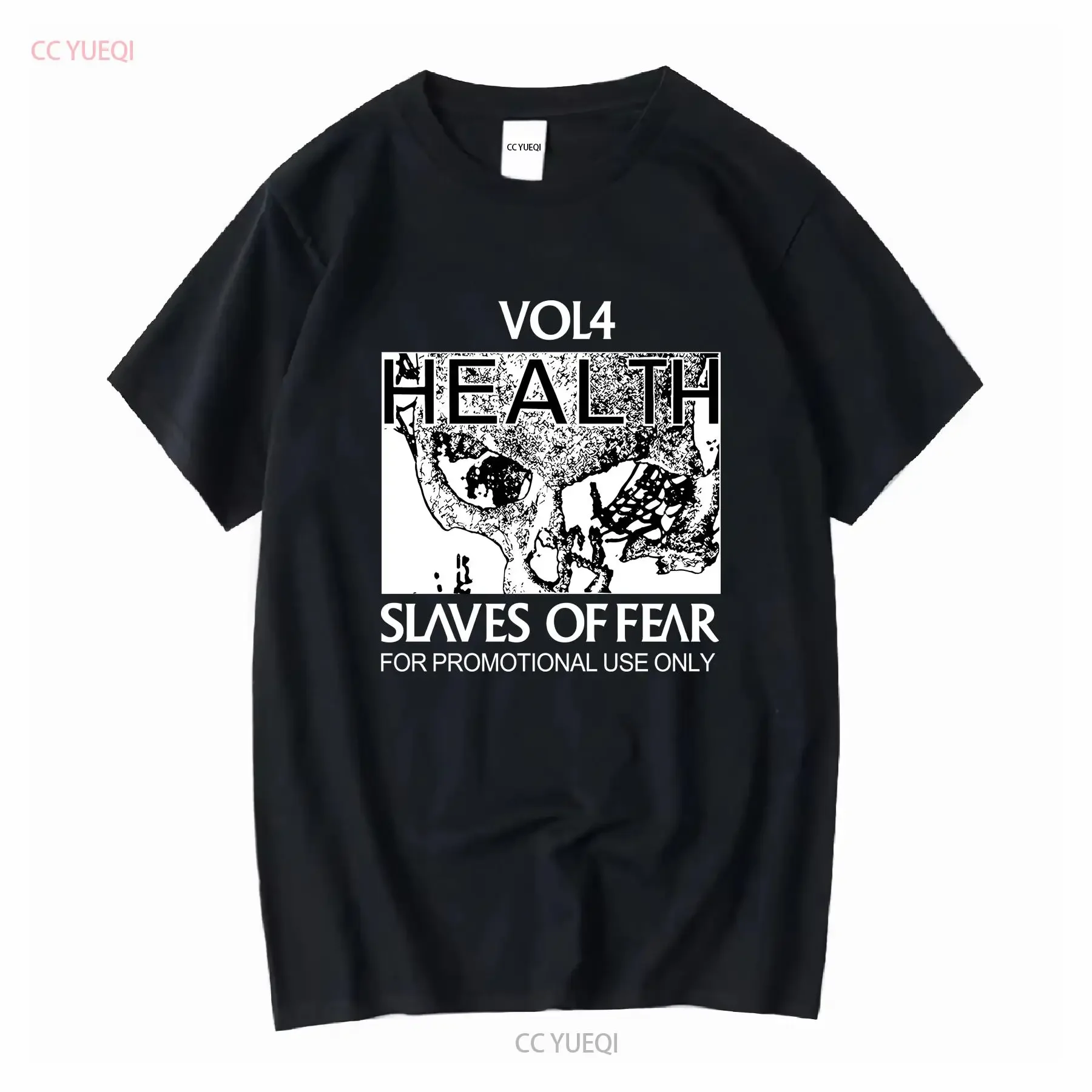 Health Band Album T shirt Slaves Of Fear Rock Black Large vintage Washed Unisex Slightly graphic Breathable
