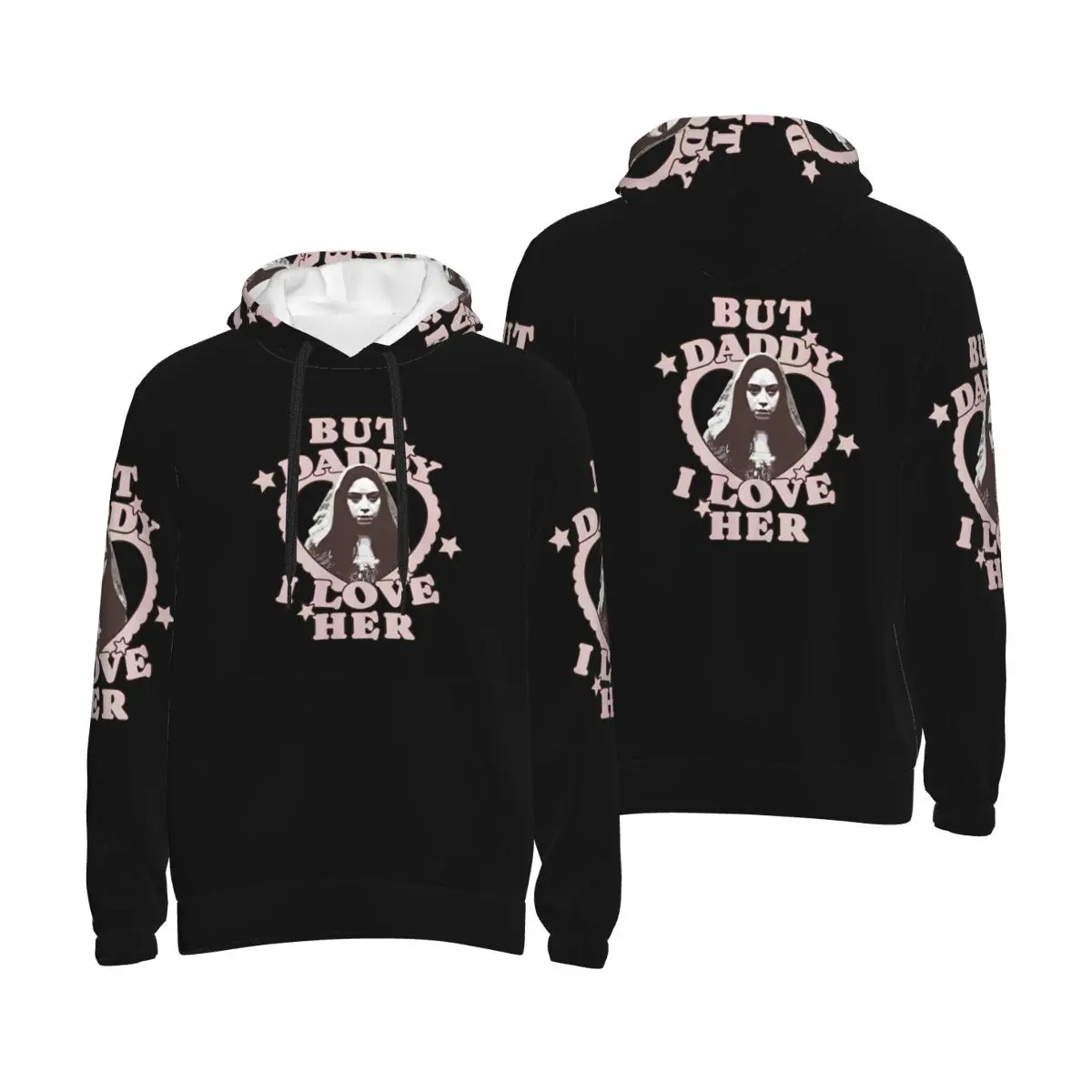 Pero papá me encanta su Aubrey Plaza es Rio Vidal sudaderas con capucha Harajuku pulóver Otoño Invierno hombres mujeres sudadera camisetas de manga larga