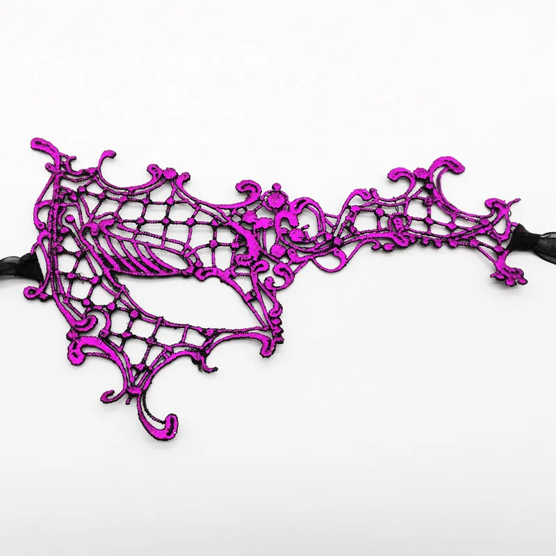 Halloween Carnival Makeup Ball Mask Sexy Lace One Eyed Half Face Mask Halloween Props Show Makeup Christmas Ball Masks