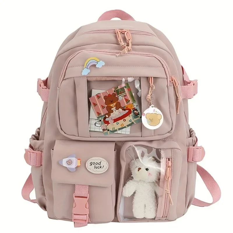 Large Capacity High School Student Bag Backpack Lightweight Korean Version of Casual Fresh Girl Backpack