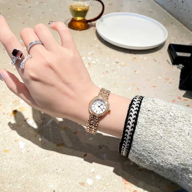 Vintage Bracelet Watch Unique Japanese Movement Waterproof Diamond Quartz Small Watch for Women's Luxury Jewelry Clock Reloj