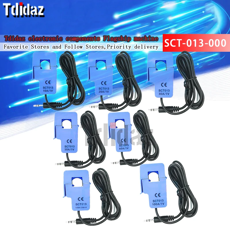 

SCT-013-000 10A 20A 30A 50A 60A 100A open-close current transformer AC current sensor