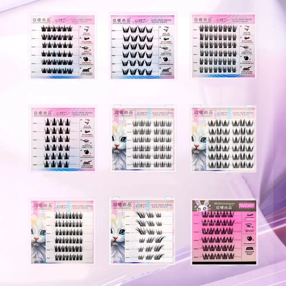 Mode 5D Lijmvrije Nep Wimpers DIY Make zelfklevende Valse Wimpers Zachte Herbruikbare Wimpers Extension Party