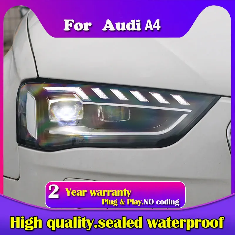 

Car Styling Head Lamp for 2013-2016 Audi A4 A4L B8 LED Headlights Projector Lens DRL Front Signal Light Automotive Accessories