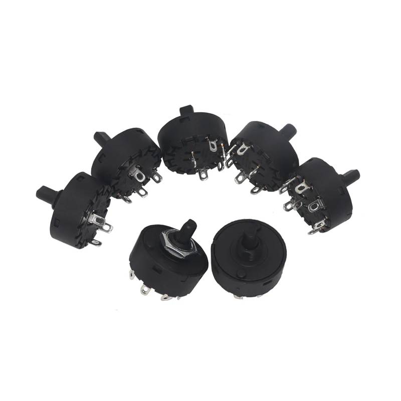 【2PCS】High Temperature and High Current Resistant Multi-stage Rotary Gear Switch 2-3-4-5-6 With Juicer Mixer Knob Switch Cap