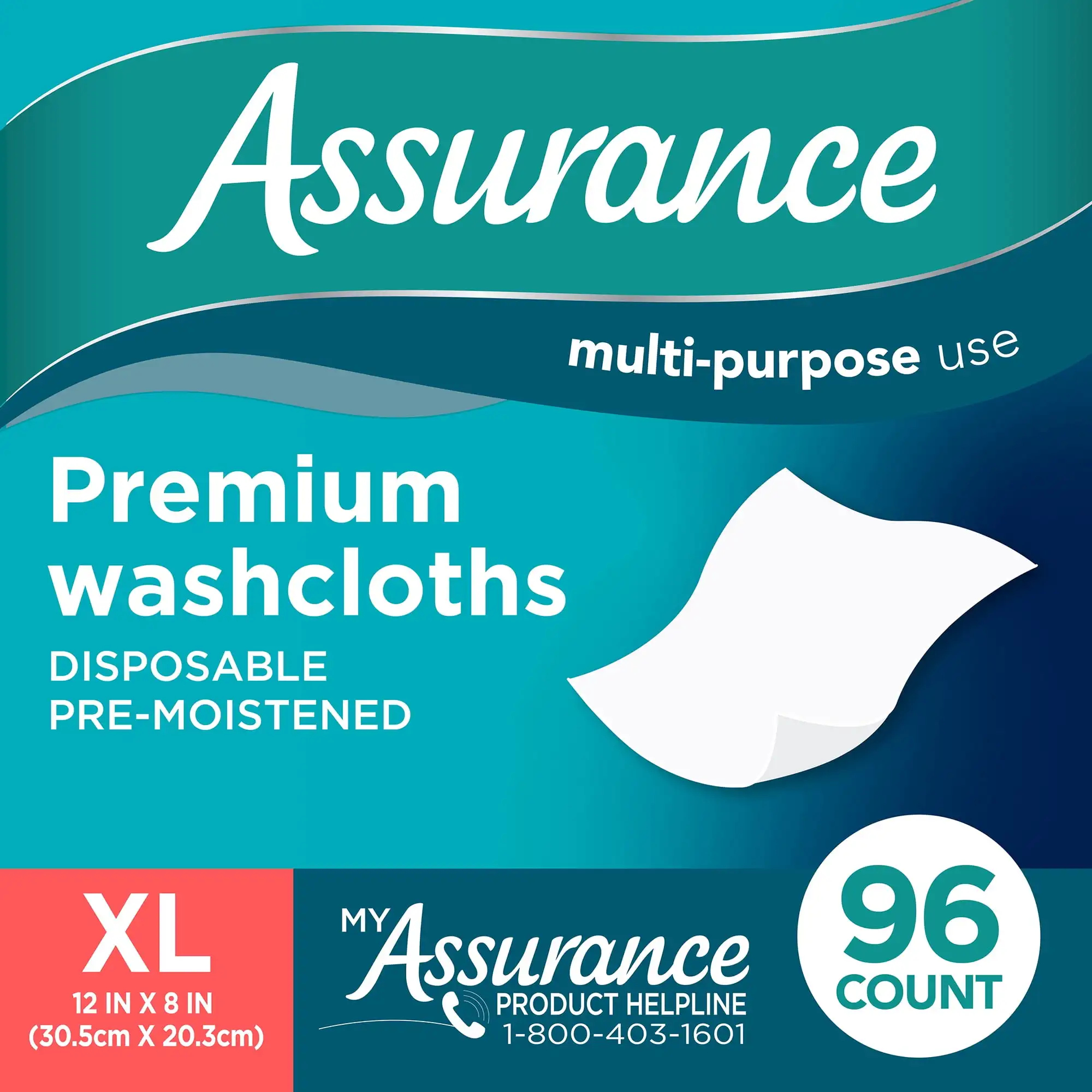

Premium Disposable Washcloths, XL (96 Count)