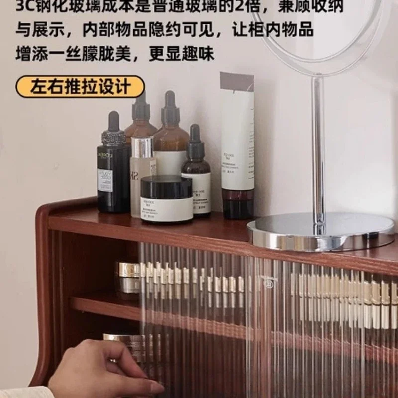 Commode médiévale en bois massif de frêne, mini petite coiffeuse pour chambre à coucher d'appartement, coiffeuse intégrée au bureau