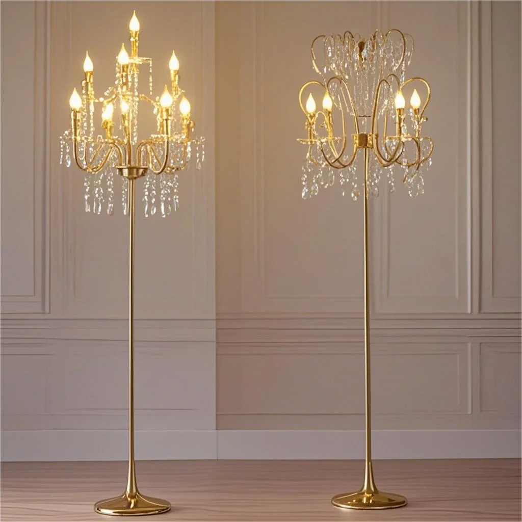 

2/4Pcs Crystal LED Wedding Aisle Road guide, T-Shaped Table Lamps for Wedding/Birthday Party Stage Decoration