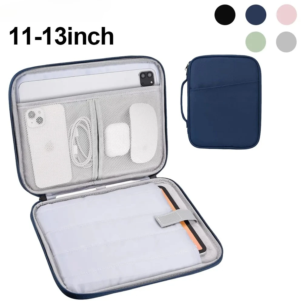 

Tablet Sleeve Carrying Case for iPad Air/Pro 10th Gen 10.9 7/8/9 10.2 Samsung XiaoMi Lenovo, Padded Protective Bag with Pocket