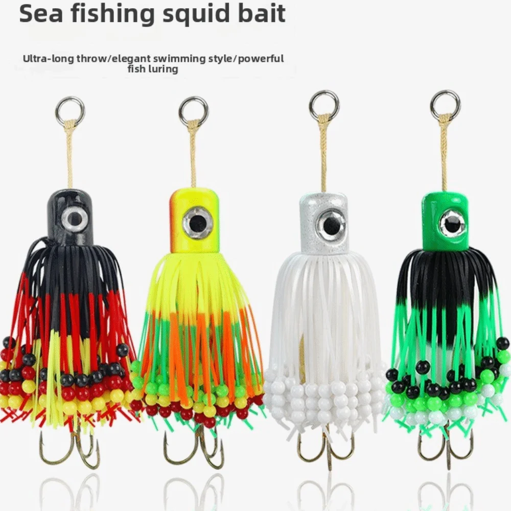 100g/150g/180g Weight Cronk Tairubber Lure Artificial Bait Teaser Design Teaser Hooks Rubber Material Catfish Tackle