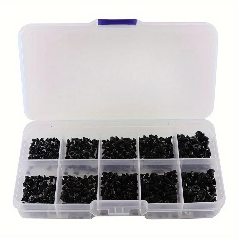 250-500 pieces M2 M2.5 M3 screw flat head screw notebook computer laptop screw assembly suitable for small computer screws