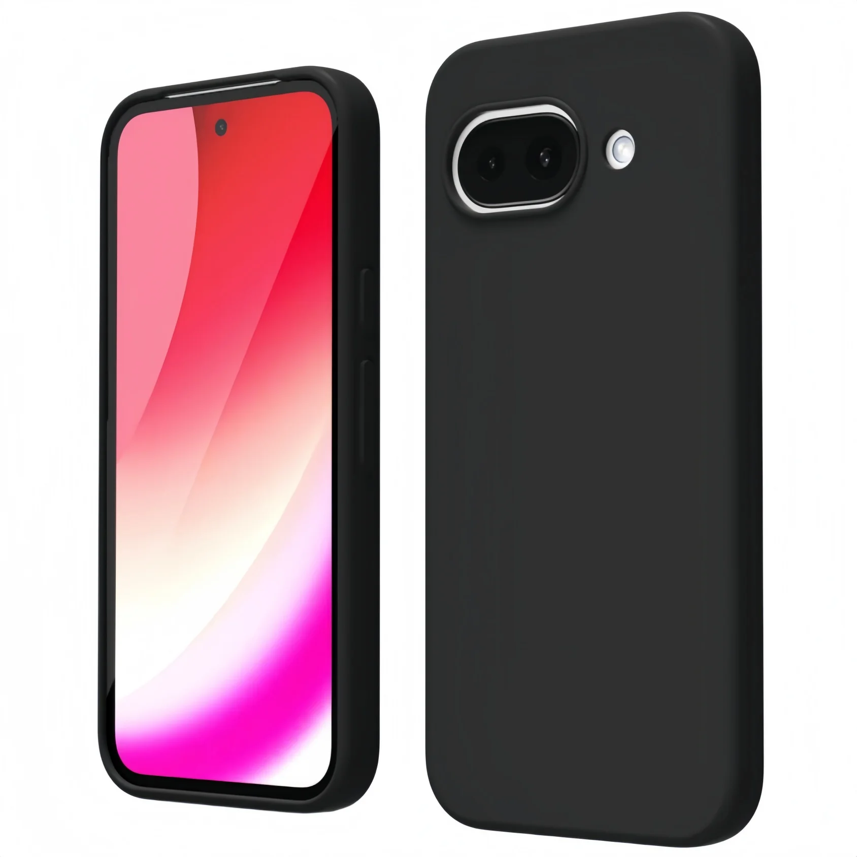 Étui de protection antichoc en silicone liquide de couleur unie Noble Fashion pour Google Pixel 10a / 9a