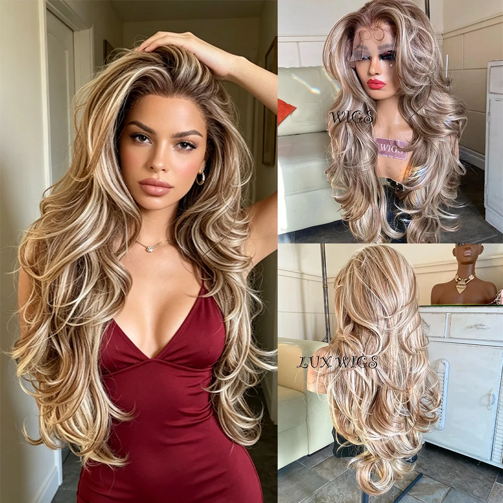 Peluca Rubia Balayage De 30 Pulgadas Con Encaje Frontal 13X4 Hd, Cabello Rubio Medio Oscuro Con Reflejos Marrones, Pelucas De Lujo Para Mujer, Para Cosplay Y Fiestas. — -49%, 61.44€ Coupon, from 61.69€ – 49% descuento – €61.69