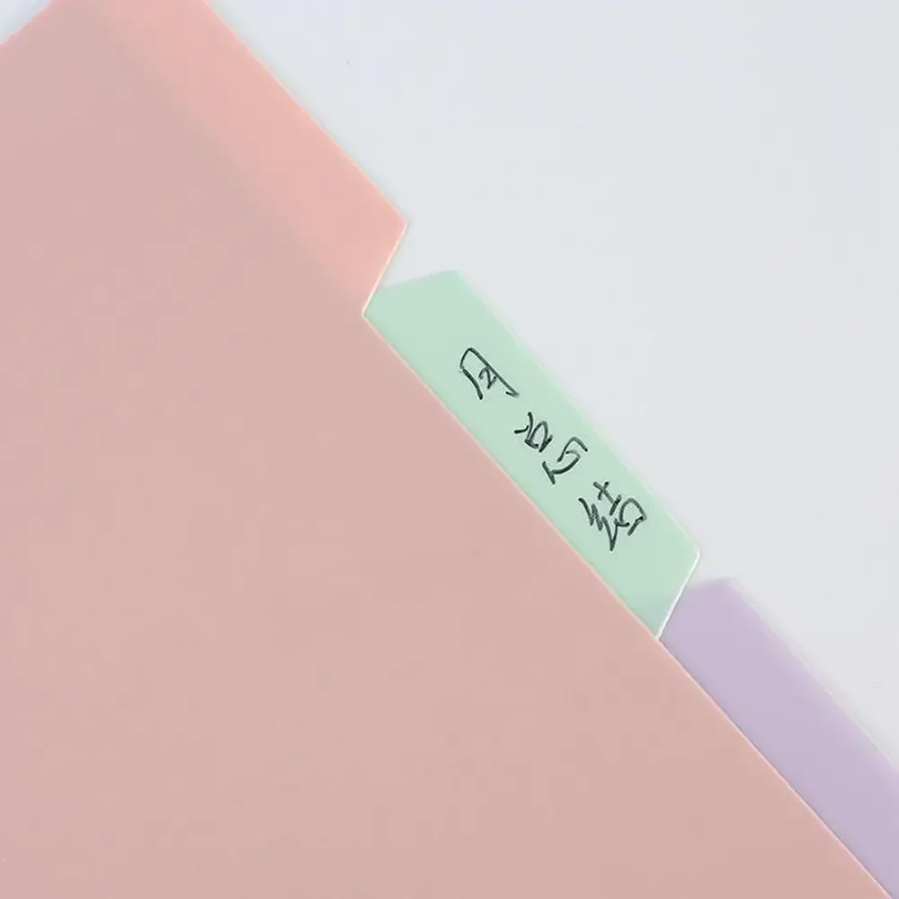 4 Tab A4 A5 B5 Plastic Binder Index Dividers Binder Page Multicolor Index Tabs for Notebook Folders Sheet Protectors with Tab