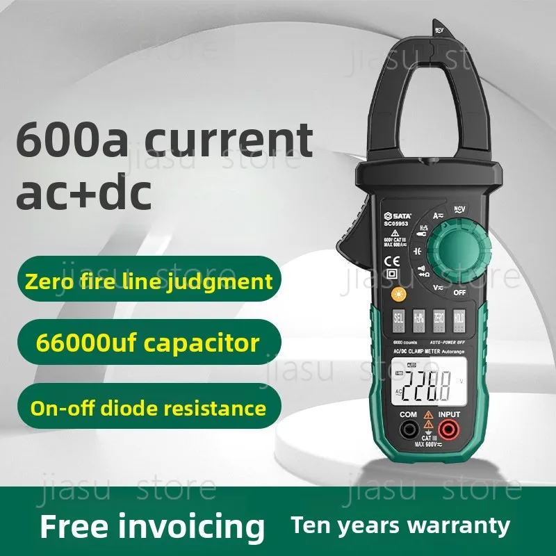 

Digital Clamp Meter High Precision Multimeter AC DC Ammeter Smart Clamp Multimeter Electrician Tool