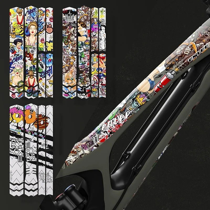 Scratch-Resistant Bicycle Paster Frame Protector Anti-Skid Cycle Guard Frame Cover MTB Road Bike Sticker