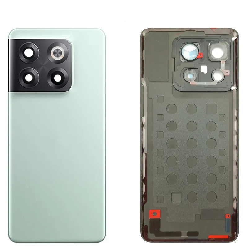 Корпус Oneplus10T для Oneplus 10T One Plus 6,7 дюйма, стеклянная задняя крышка аккумулятора, ремонт, замена задней крышки дверного телефона + объектив камеры
