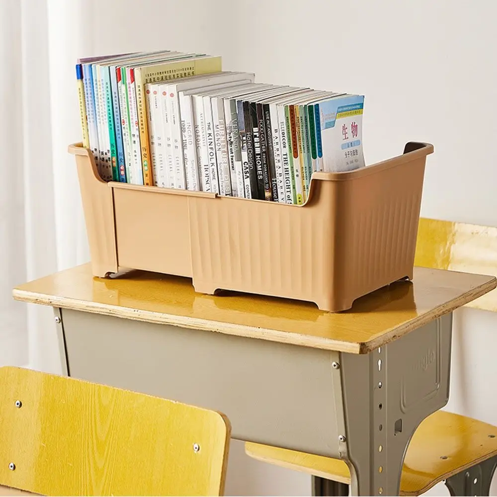 Portable Retractable Book Case Large Capacity Space-saving Stationery Bag Wheel Storage Box Grocery Storage Holder Student