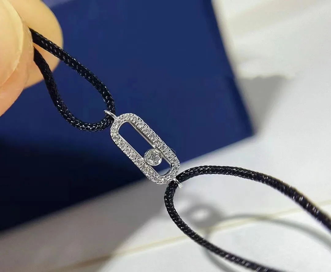 2024 New 925 Sterling Silver Hot selling Multi color Handwoven Rope Women's Zircon Bracelet Luxury Fashion Jewelry Party Gift