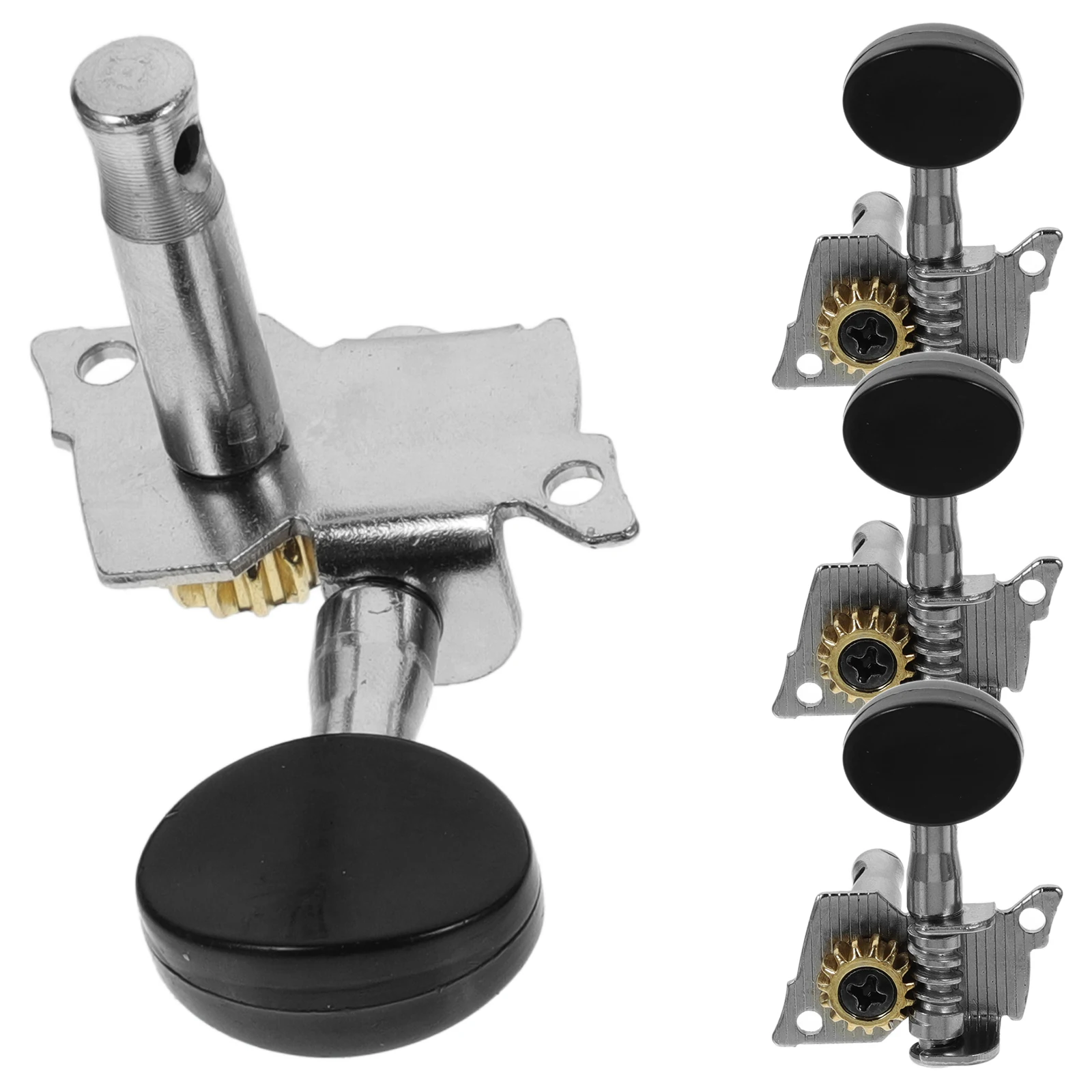 

4 Pcs Ukulele Rotation Small Guitar Tuning Open Head Pegs Machine Heads Tuners Accessories