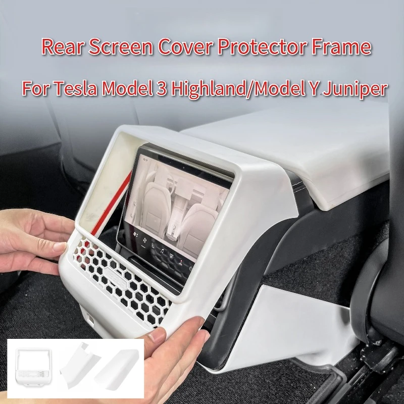 

Rear Screen Cover Protector Frame for Tesla Model 3 Y Highland Juniper Back Air Vent Trim Protective Cover Interior Accessories