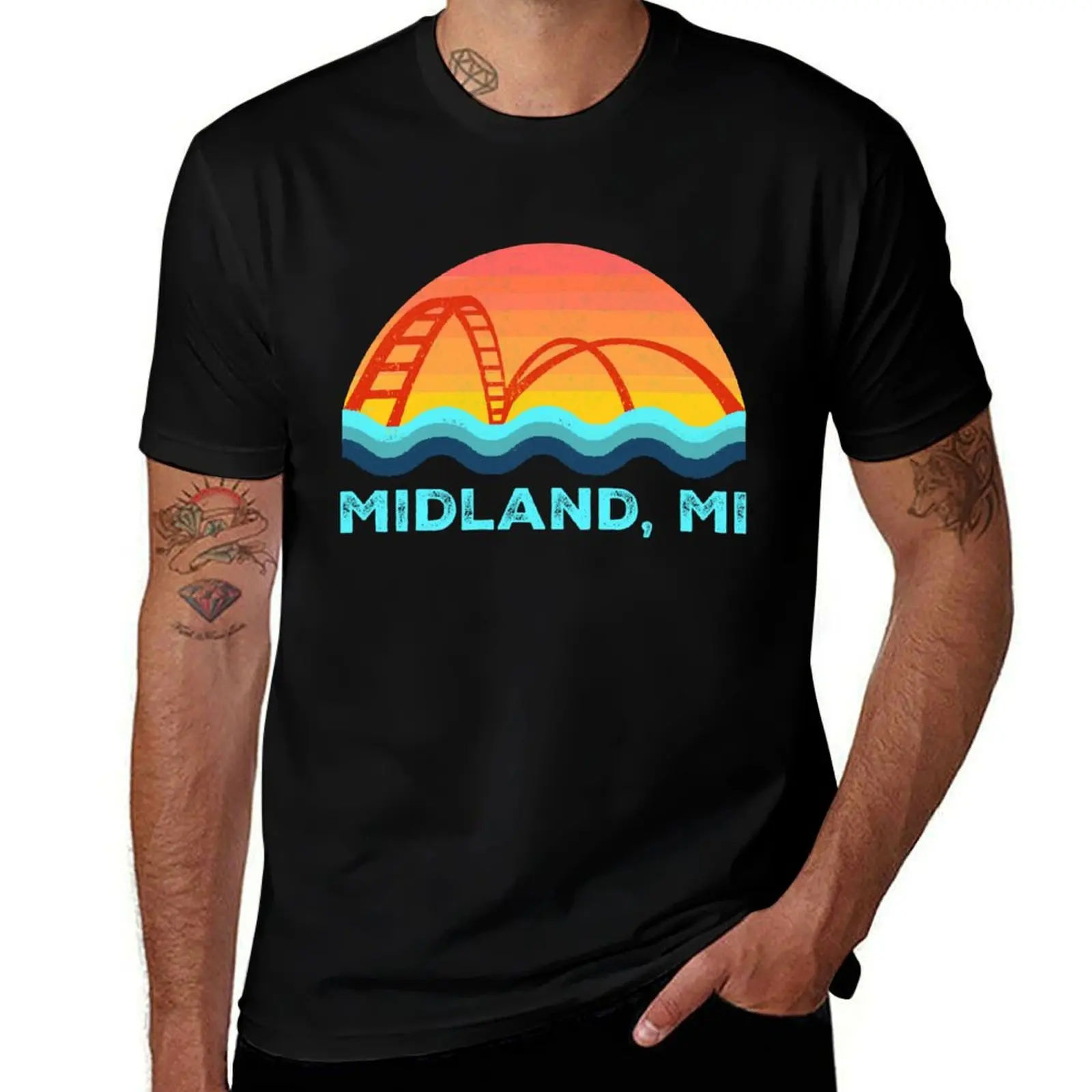 Midland, MI T-Shirt sports fans custom t-shirts mens t shirts