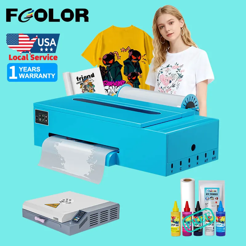 China New A3 PET Film T Shirt Textile Printing Machine Digital Inkjet Printer Offset A3 DTF Printers for Small Business