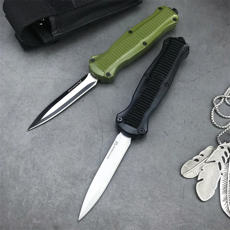 Small Knife BM3300 Hunting Tactics Self Defense Zinc Alloy Handle Outdoor Camping Survival EDC Quick Open Tool Folding Knife