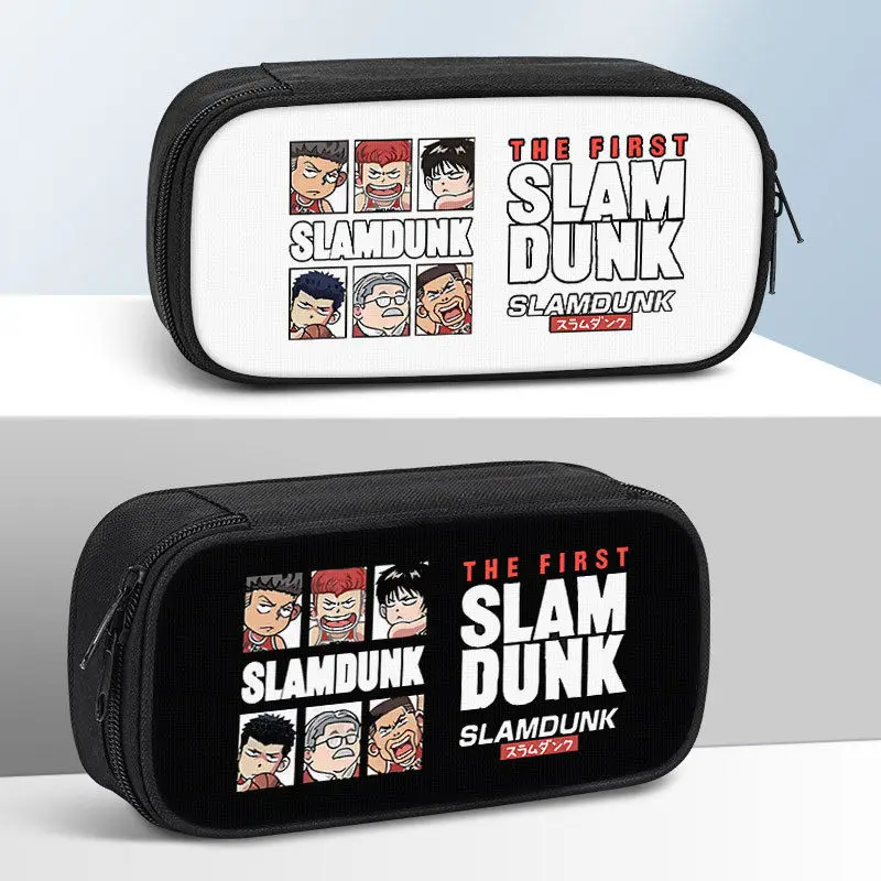 Slam Dunk Rukawa Kaede Sakuragi Hanamichi caja de papelería de gran capacidad de dibujos animados periférico de animación bolsa de lápices para niños y niñas