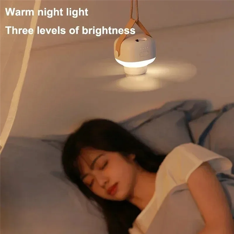 N98R Портативный вентилятор Маленький потолочный вентилятор Прикроватный электрический вентилятор для общежития USB-зарядка Кемпинг Открытый дом Маленький размер Маленький вентилятор