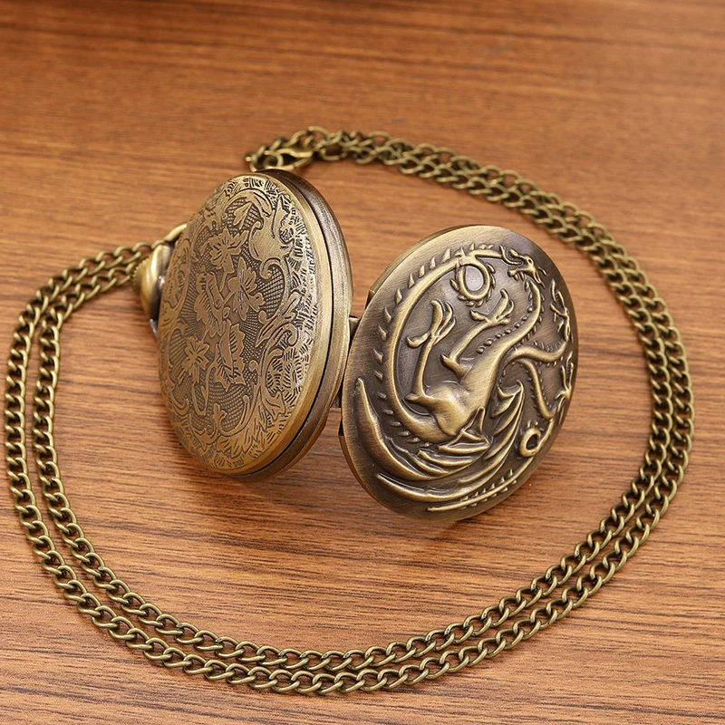 Карманные часы в античном стиле стимпанк, ВИНТАЖНЫЕ КВАРЦЕВЫЕ бриллиантовые ожерелья, подвеска, цепочка для часов для мужчин и женщин