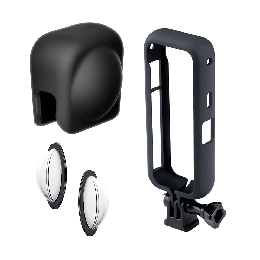 Protetor de lente insta360 x3 + moldura de proteção + protetores de lente para insta 360 x3 conjunto