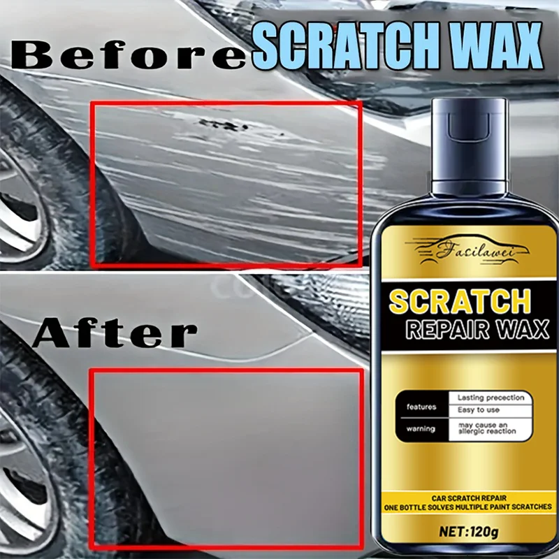 

Воск для царапин - Quick-Fix Protective Shine 150 мл | Удаляет краску от царапин и восстанавливает глянцевую отделку, предметы первой необходимости для детализации автомобилей.