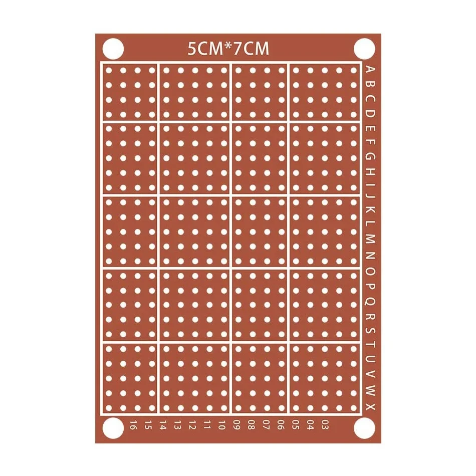 10/20 Pcs Copper Perfboard Paper Composite PCB Boards 5 cm x 7 cm Universal Breadboard Single Sided Printed Circuit Board