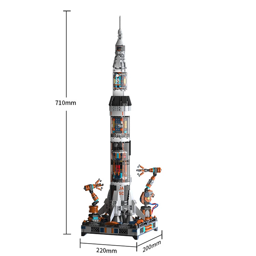 تكنيك صاروخ الفضاء اللبنات مكوك الفضاء وحدات بناء صاروخ التجمع نموذج الأولاد بناء الالعاب العملاقة مجموعة الهدايا #4