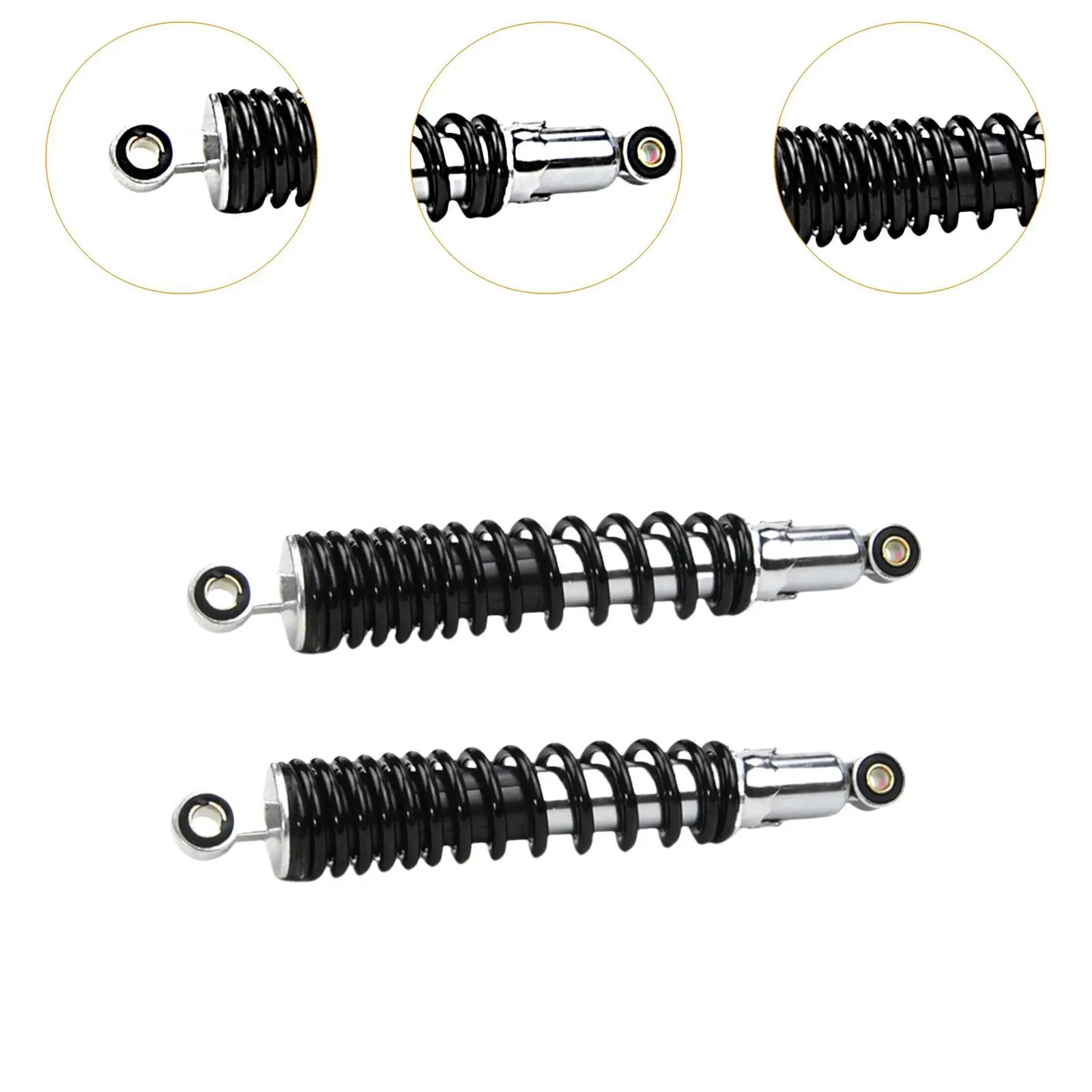 2x Motorcycle Rear Shock Absorber Shockproof Spring Shock Absorber Damping